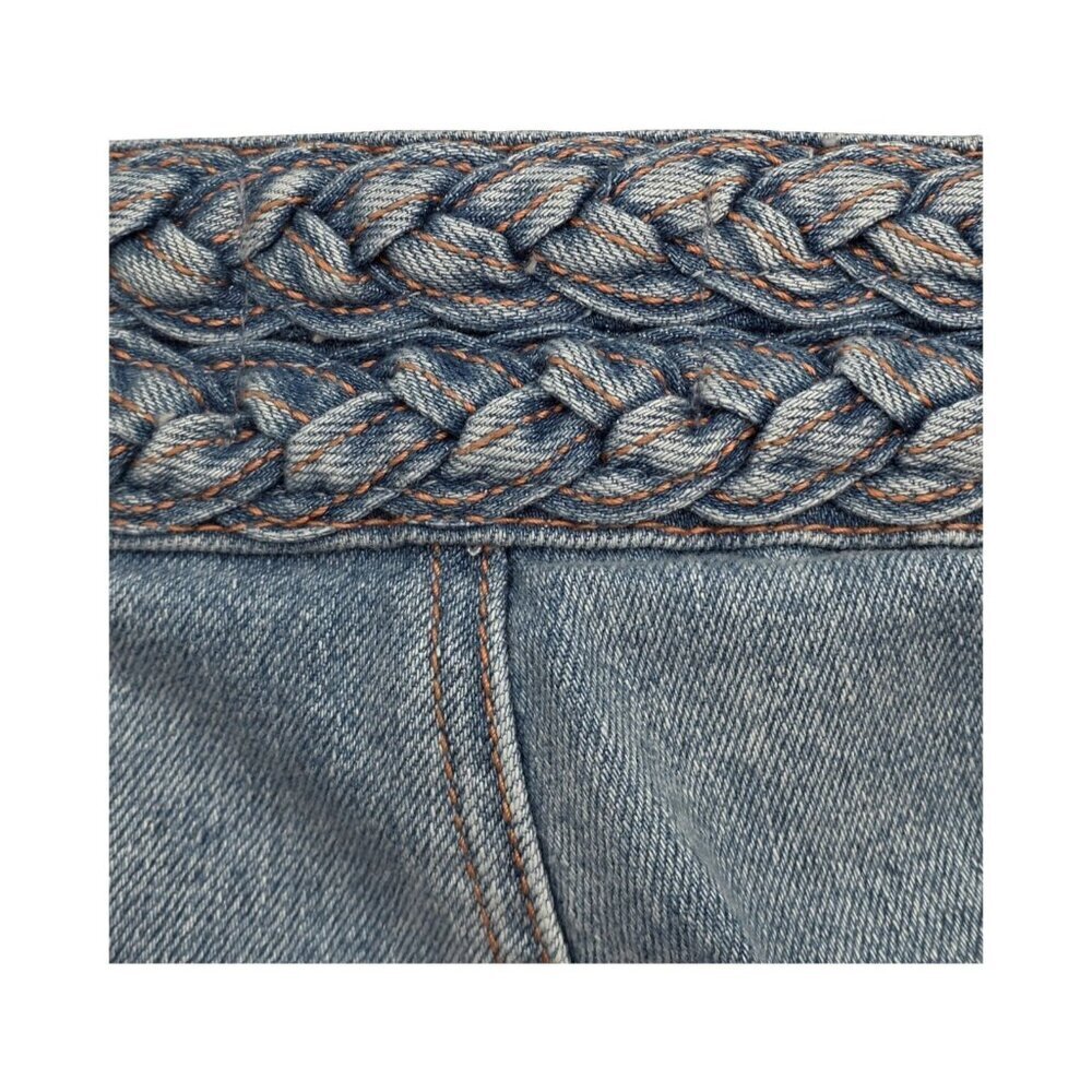 Women's - Current/Elliott The Braided Poolside High Rise Crop Jeans, Size 28 - Picture 9 of 9
